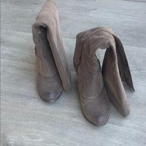 Fergalicious Taupe Over the Knee Boots